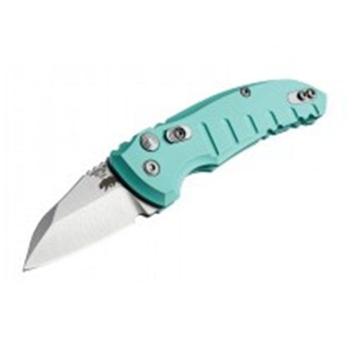 Hogue A01 Microswitch Wharncliffe Blade Aquamarine Automatic Knife